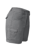 Solid Stitch Trim Roll Hem Shorts