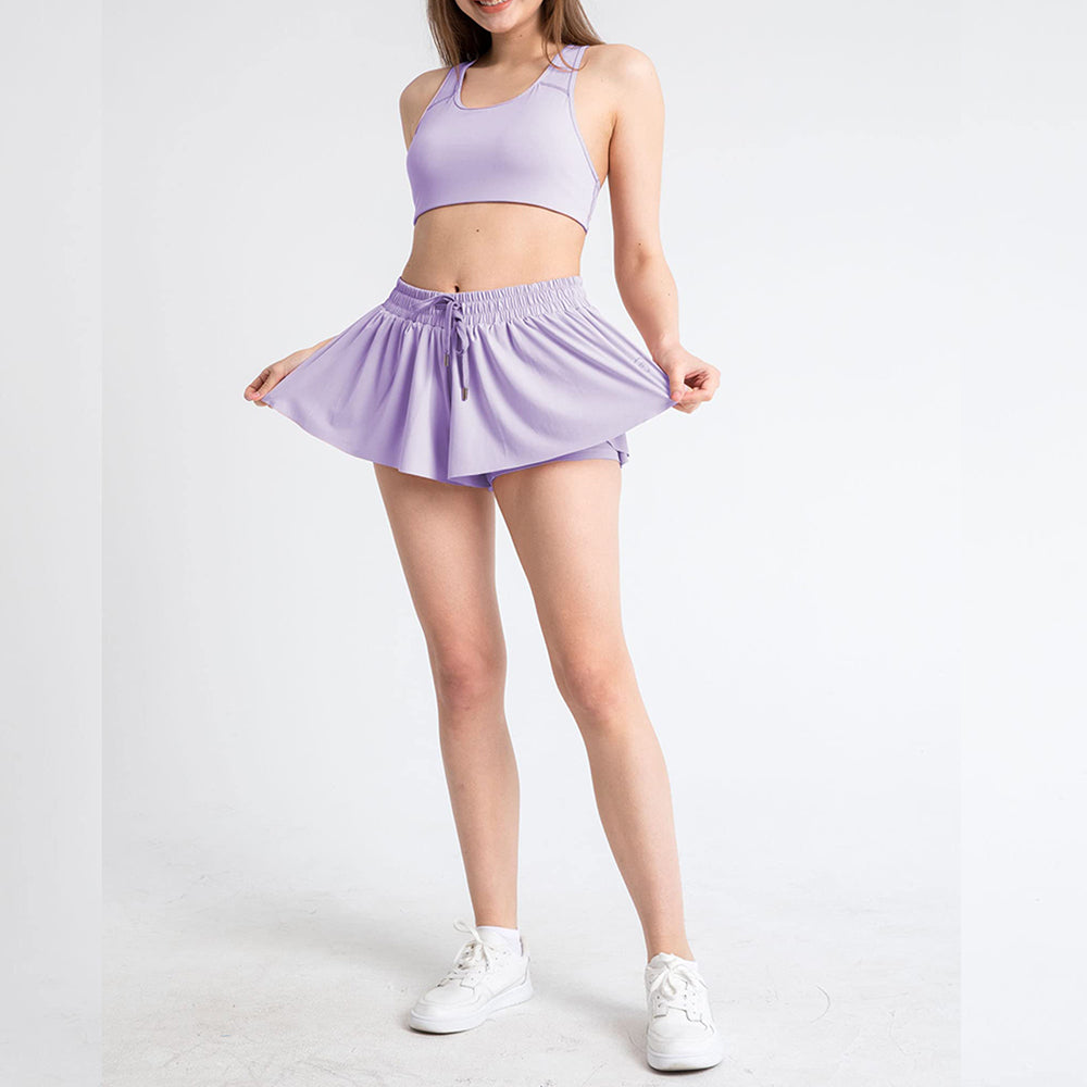 2 in 1 Tennis Shorts Large Size