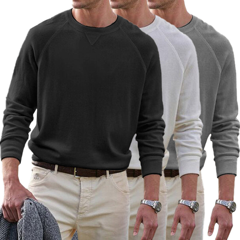 Men's Cotton Casual Crew Neck Tops