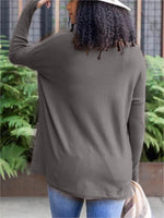 NewLong Sleeve Thumbhole Sweater Pocket Tunic