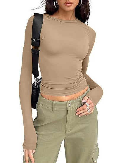 Women's Crewneck Double Lined Basic Tees (Buy 3 Free Shipping)