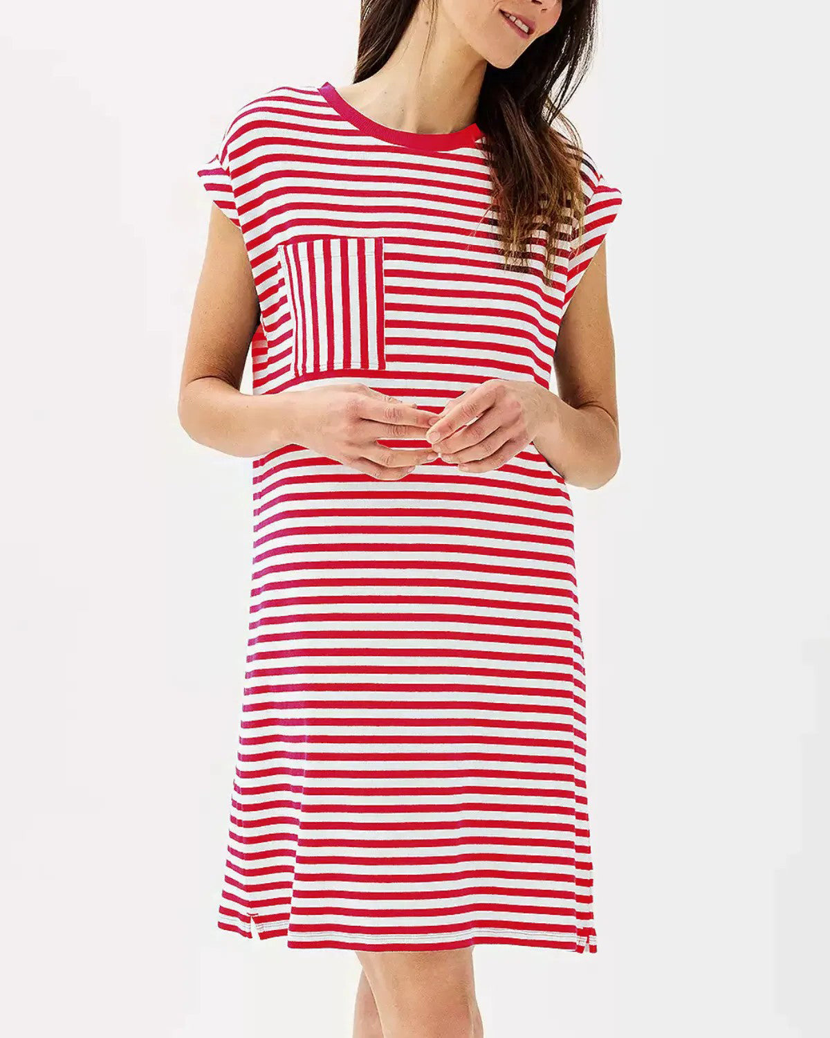 Women's Striped T-Shirt Dress