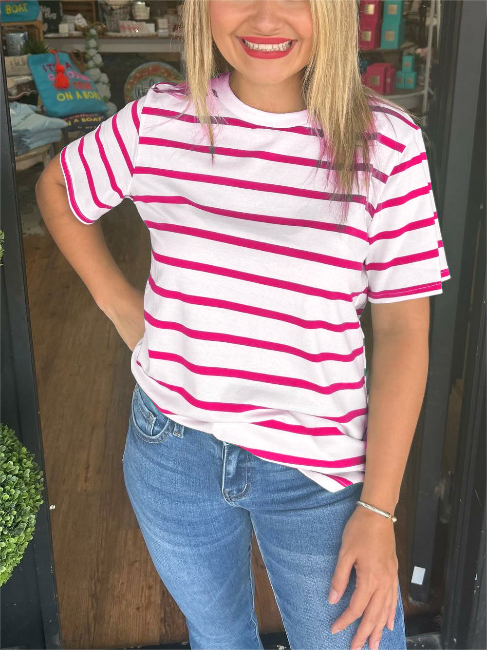 New Women's Casual Striped Tee
