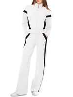 Women's Zip Up Sweatshirt and Wide Leg Sweatpant 2 Piece Sweatsuit