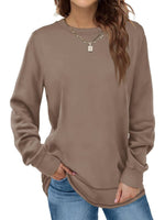 Women's Crewneck Long Sleeve Tunic Tops