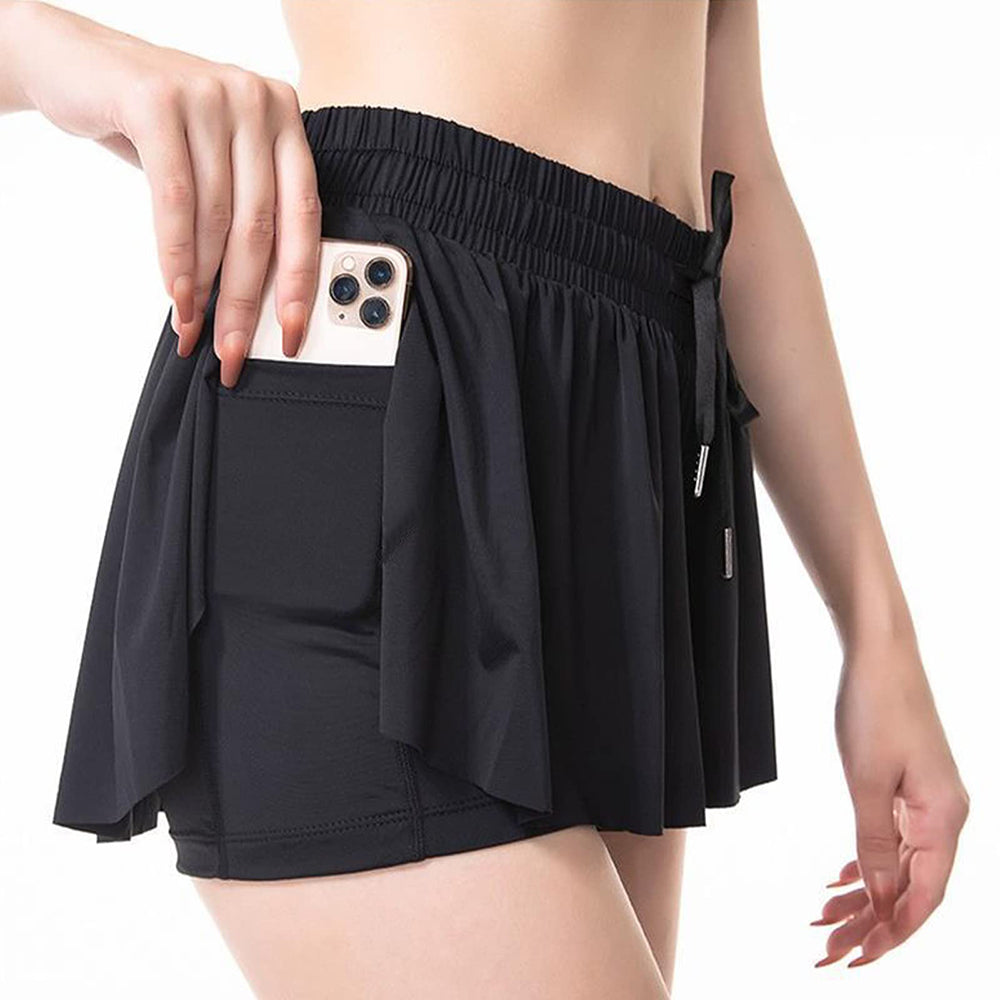 2 in 1 Tennis Shorts Large Size