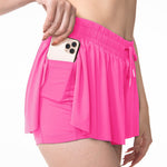 2 in 1 Tennis Shorts Large Size