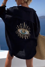 Women's Casual Sequin Beaded Shirts