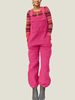 Women's Fleece Warm Overalls Loose Casual Jumpsuits