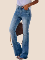 High-rise Stretch Flared Jeans