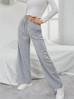 Solid Drawstring Slant Pocket Sweatpants