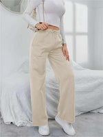 Solid Drawstring Slant Pocket Sweatpants