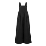 Pocketed Cotton And Linen Breathable Wide Leg Pants