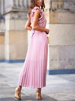 Women's Pleated Maxi Dress