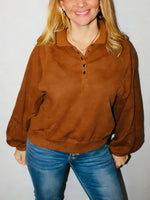 Women's Chill Vibe Oversized V-Neck Top