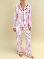Women's Valentine's Day Heart-Patterned Pajama Set