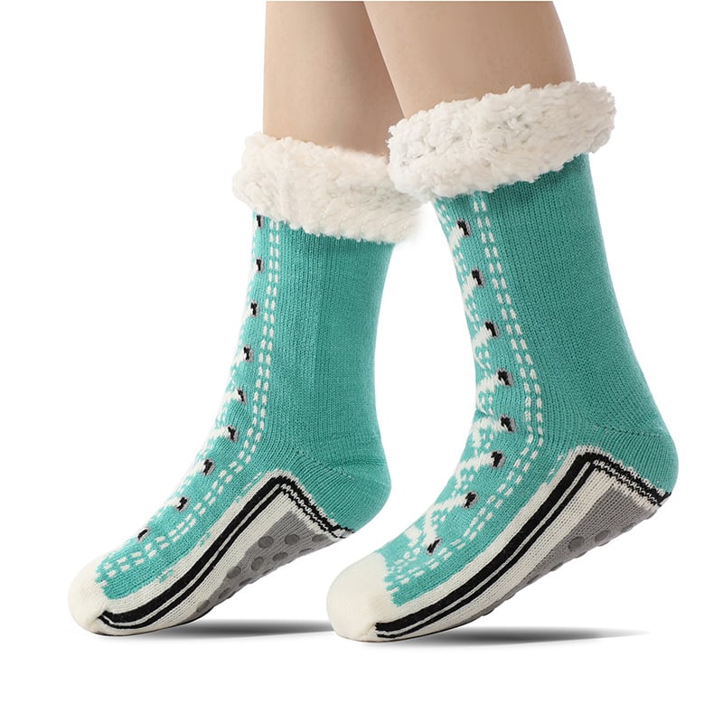 ??Ultra-thick Cashmere Slipper Home Socks