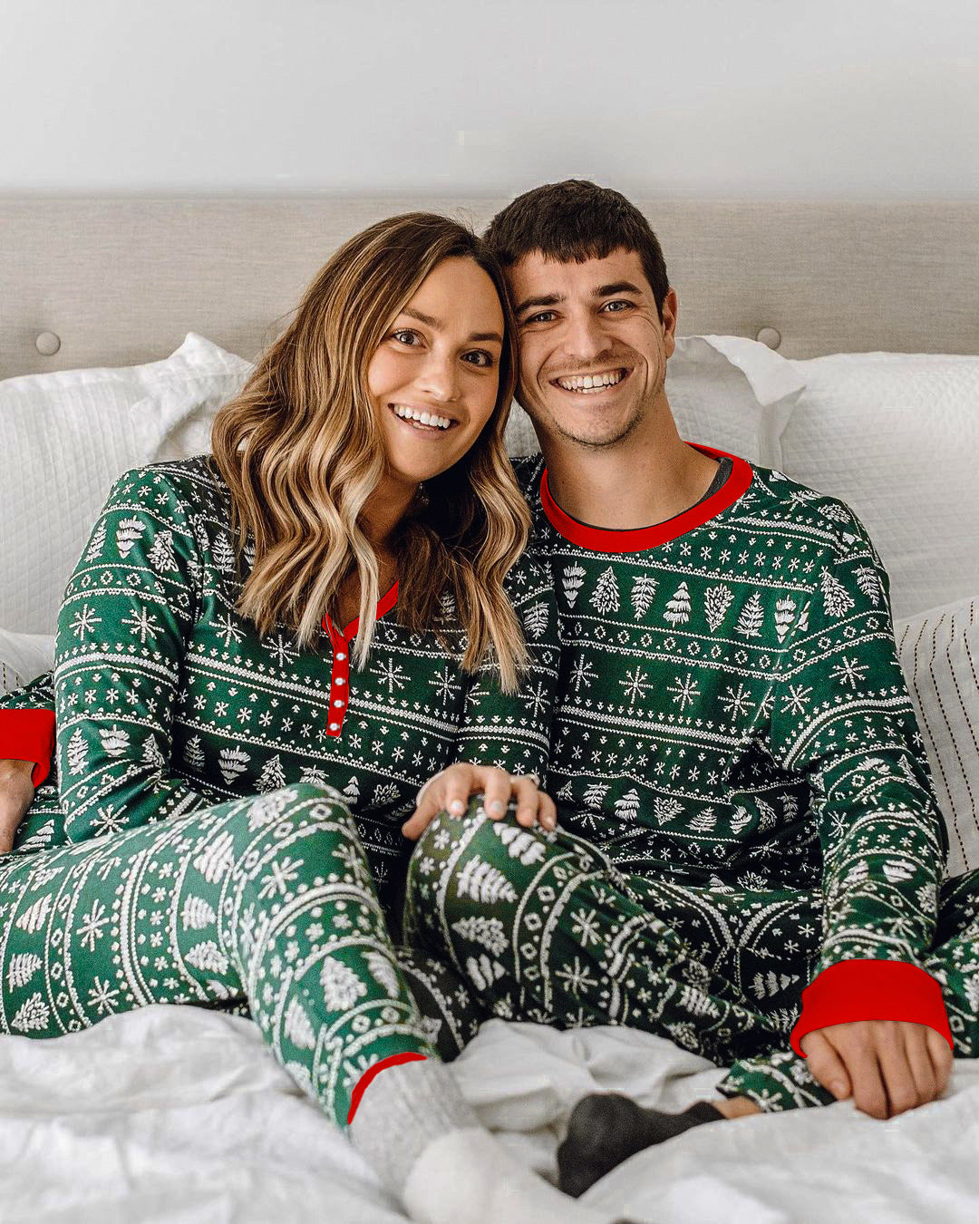 Green Family Pajamas 2-piece Set