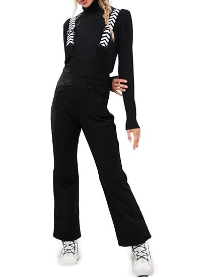 Women's Insulated Waterproof Windproof Snow Bib Overalls