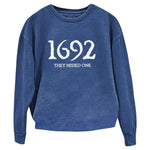 ¡±1692 They Missed One¡± Printed Round Neck Long Sleeve Sweatshirt