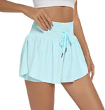 Women's High Waist Drawstring Flowy Athletic Shorts