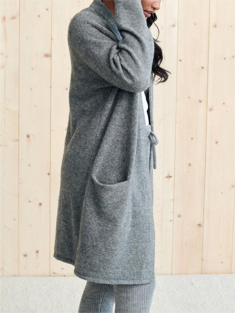 Long Patch Pocket Sweater Coatp