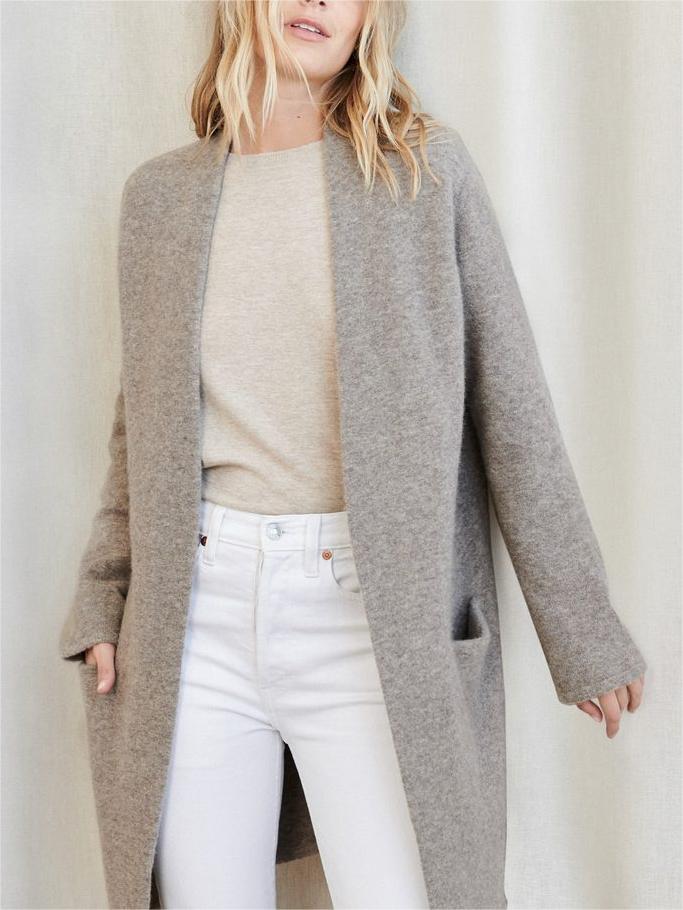 Long Patch Pocket Sweater Coatp