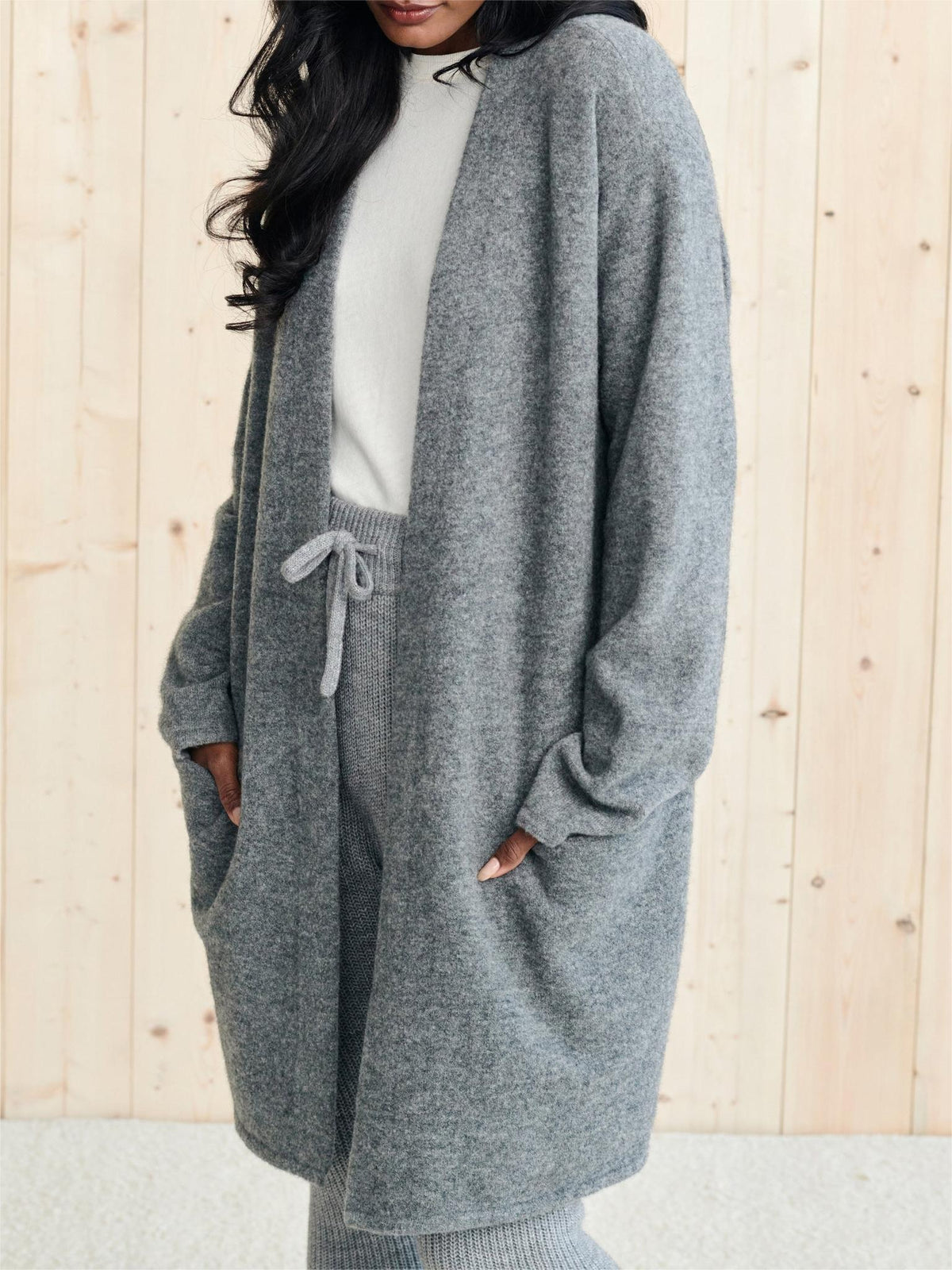 Long Patch Pocket Sweater Coatp