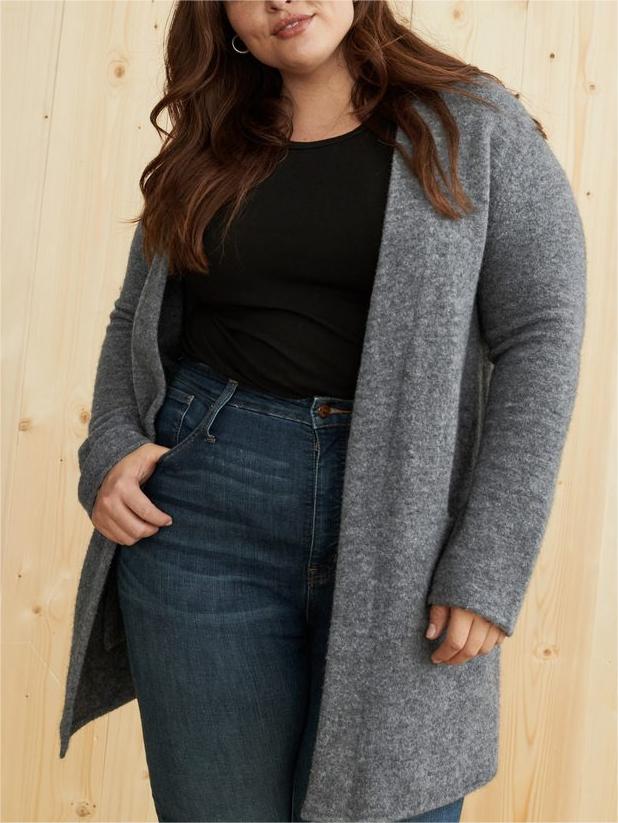 Long Patch Pocket Sweater Coatp