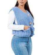 Women's Crochet Knit Sweater Vest