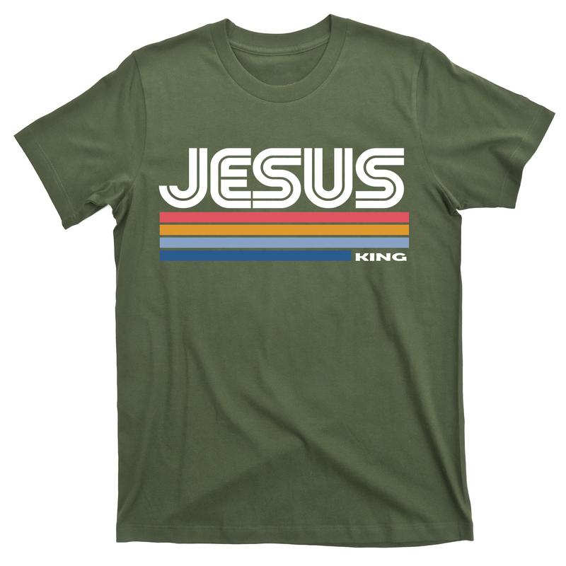 Retro Jesus King Oversized Cotton T-Shirt