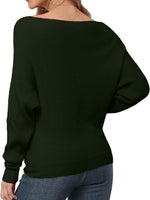 Women's Christmas Off Shoulder Knitted Pullover