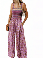 Women's Boho Floral Jumpsuit