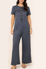 Women's Contrast Color Cozy Jumpsuit