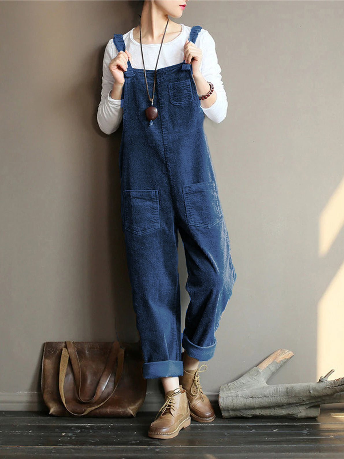 NEW |Wide Leg Corduroy Overalls