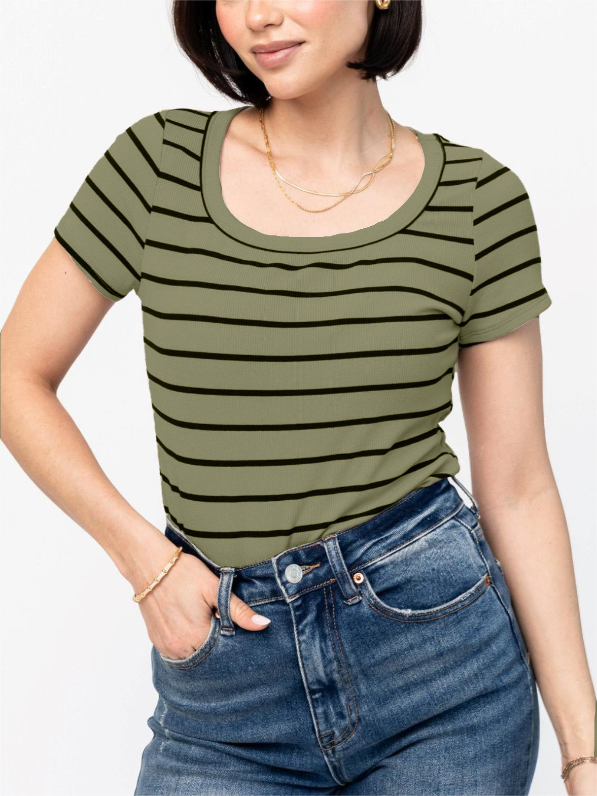 Women's Scoop Neckline Top