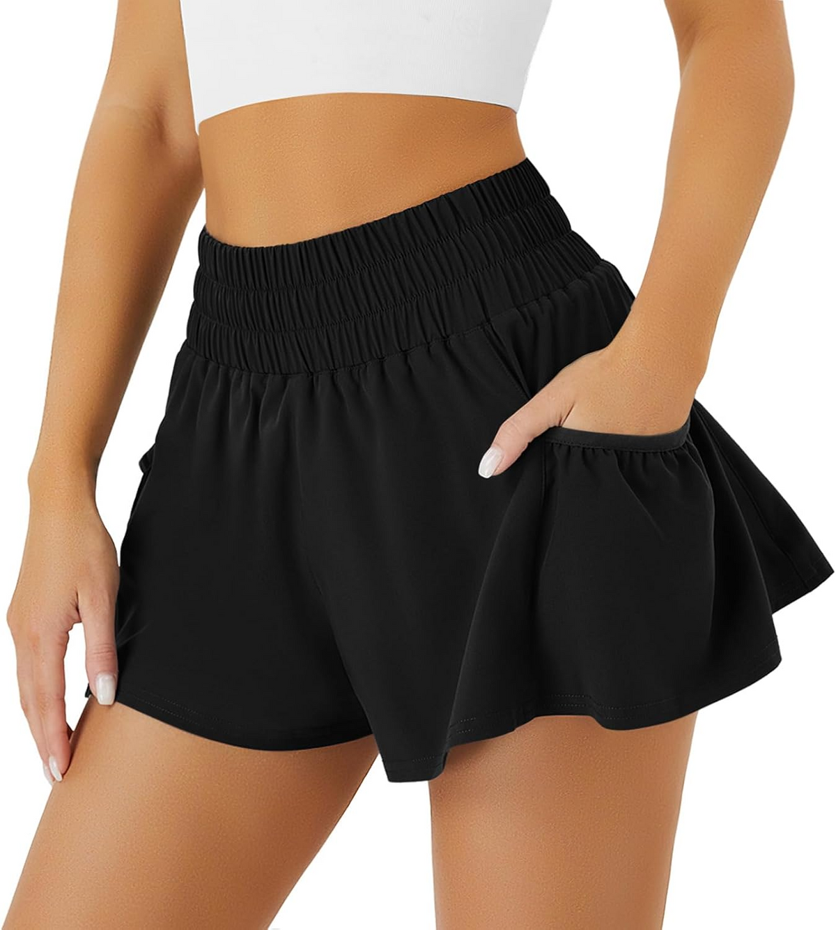 Women's Summer High Waisted Athletic Shorts