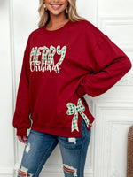 Women's Christmas Bow Sweatshirt