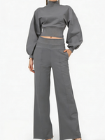 Women's Turtleneck Casual Two-Piece Set