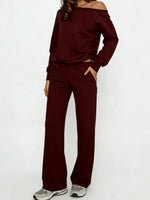 Women's Casual Off-Shoulder Co-ord Set