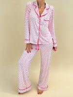 Women's Valentine's Day Heart-Patterned Pajama Set