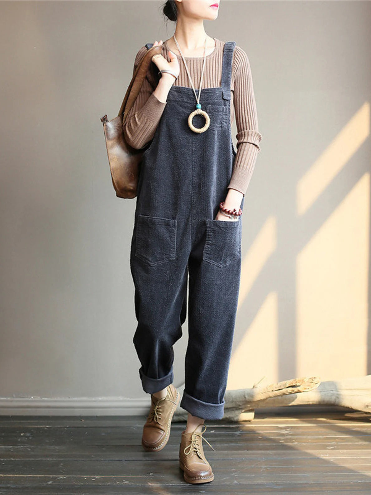 NEW |Wide Leg Corduroy Overalls