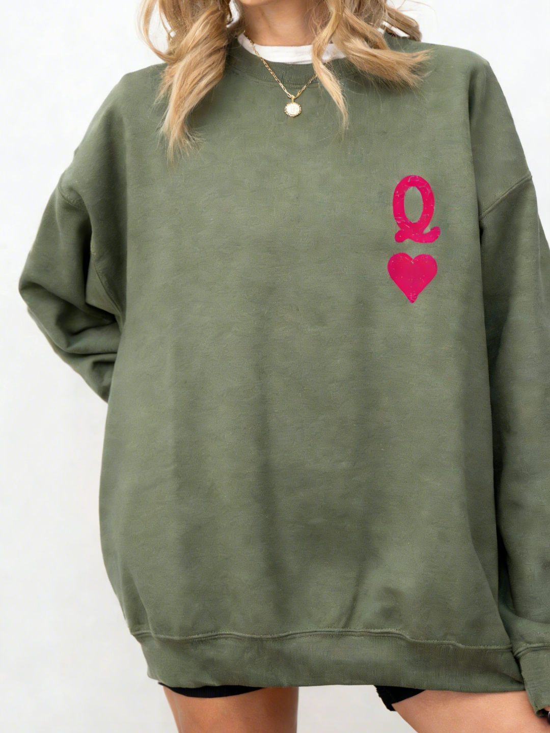 Women's Queen of Hearts Valentine's Day Sweatshirt