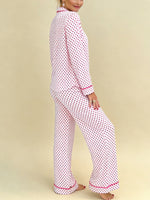 Women's Valentine's Day Heart-Patterned Pajama Set