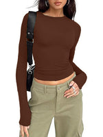 Women's Crewneck Double Lined Basic Tees (Buy 3 Free Shipping)