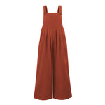 Pocketed Cotton And Linen Breathable Wide Leg Pants