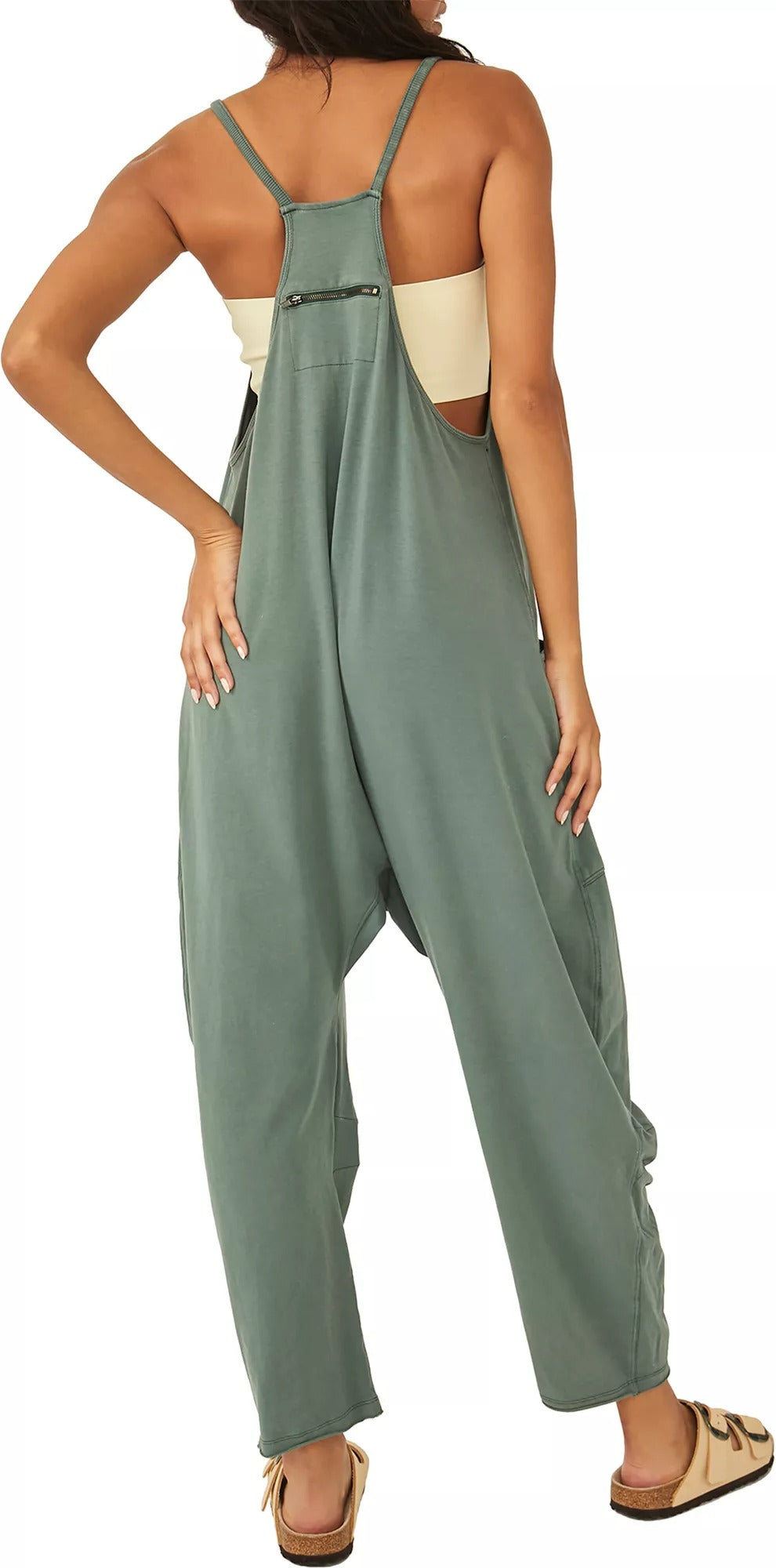 Women's Wide Leg Jumpsuit with Pockets