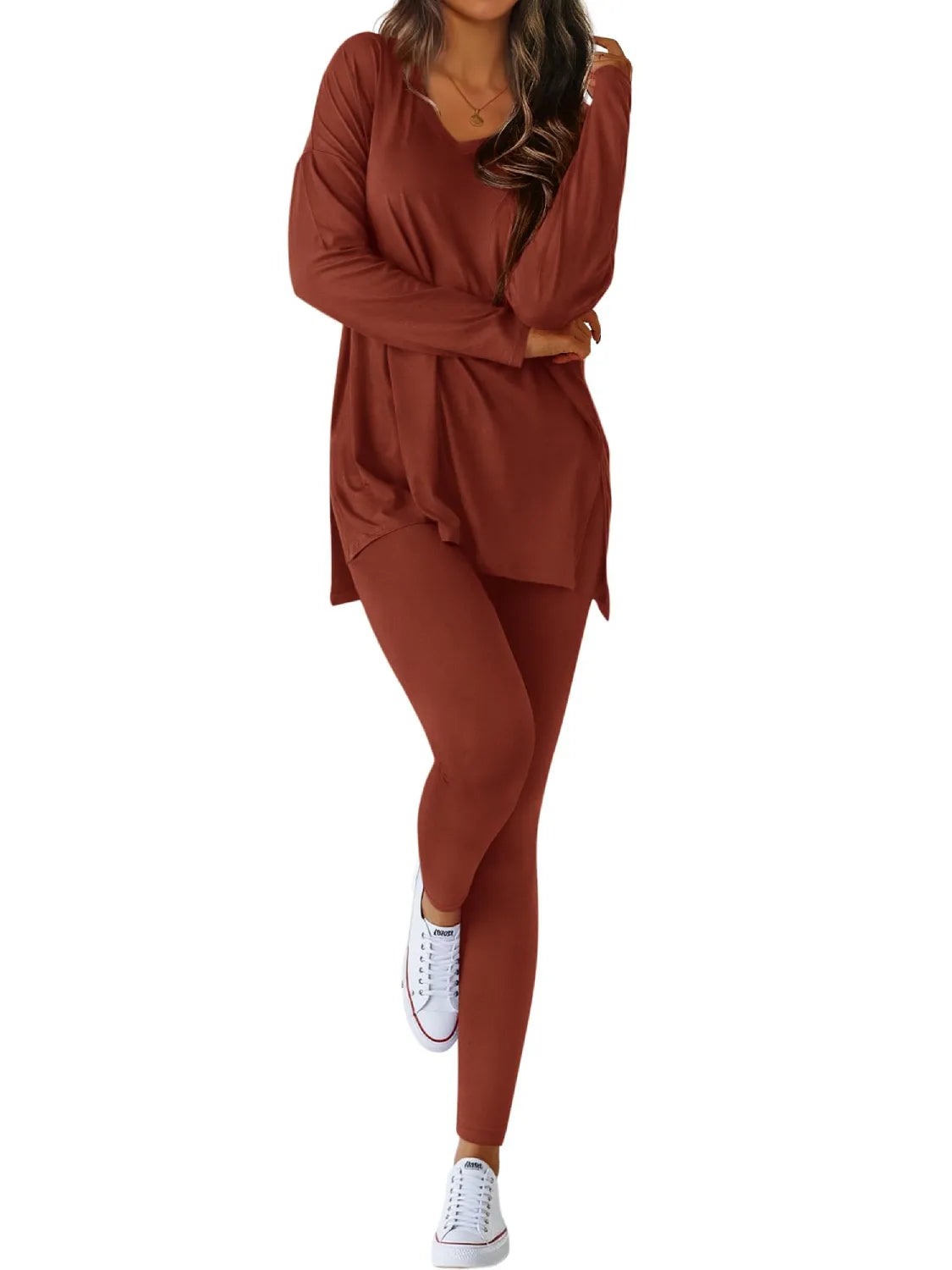 Women's Casual V-neck Oversized Matching Set