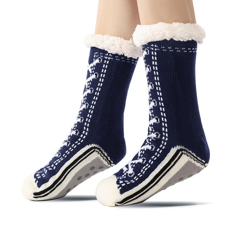 ??Ultra-thick Cashmere Slipper Home Socks