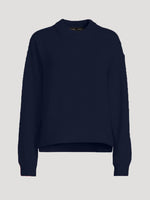 Women's Crew Neck Ribbed Sweater